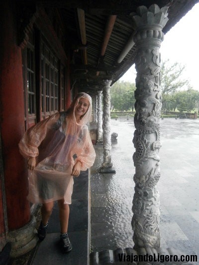 Lluvia en la Ciudad Imperial de Hue